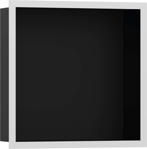 Slika od XtraStoris Individual Wall niche Matt Black with design frame 300/300/100