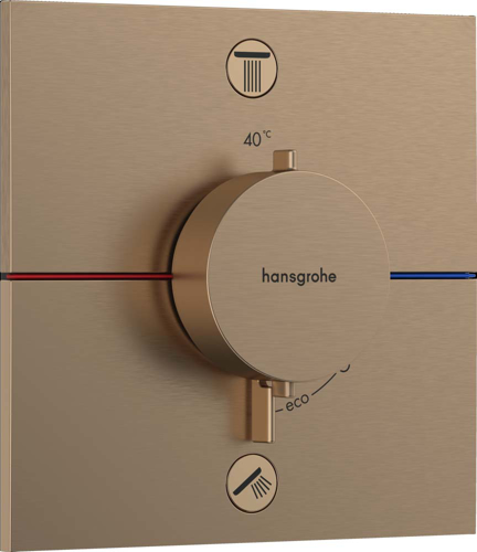 Slika od ShowerSelect Comfort E Thermostat for concealed installation for 2 functions with integrated security combination according to EN1717