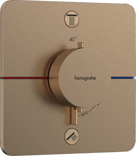 Slika od ShowerSelect Comfort Q Thermostat for concealed installation for 2 functions with integrated security combination according to EN1717