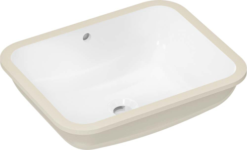 Slika od Xuniva Q Undercounter basin 450/350 without tap hole with overflow, SmartClean