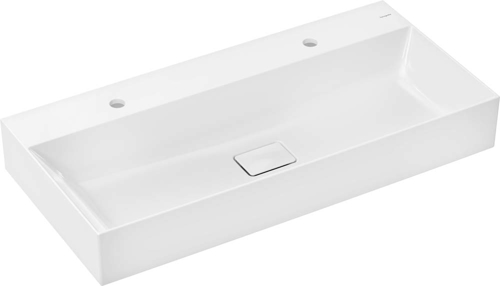 Slika od Xevolos E Countertop basin ground 1000/480 with 2 tap holes without overflow, SmartClean