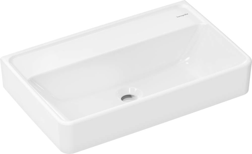 Slika od Xanuia Q Wash basin Compact 600/370 without tap hole and overflow, SmartClean