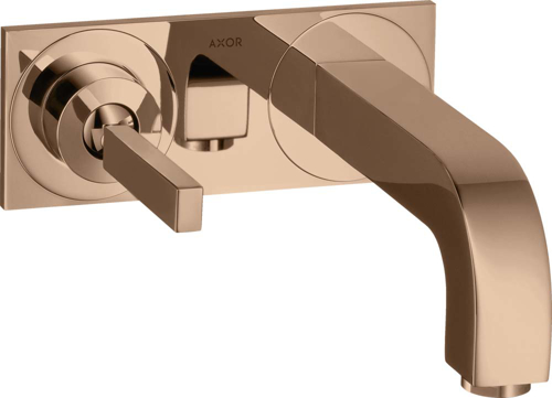 Slika od Citterio Single lever basin mixer for concealed installation wall-mounted with pin handle, spout 220 mm and plate