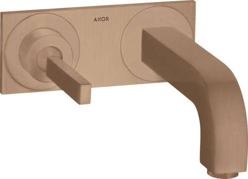 Slika od Citterio Single lever basin mixer for concealed installation wall-mounted with pin handle, spout 220 mm and plate