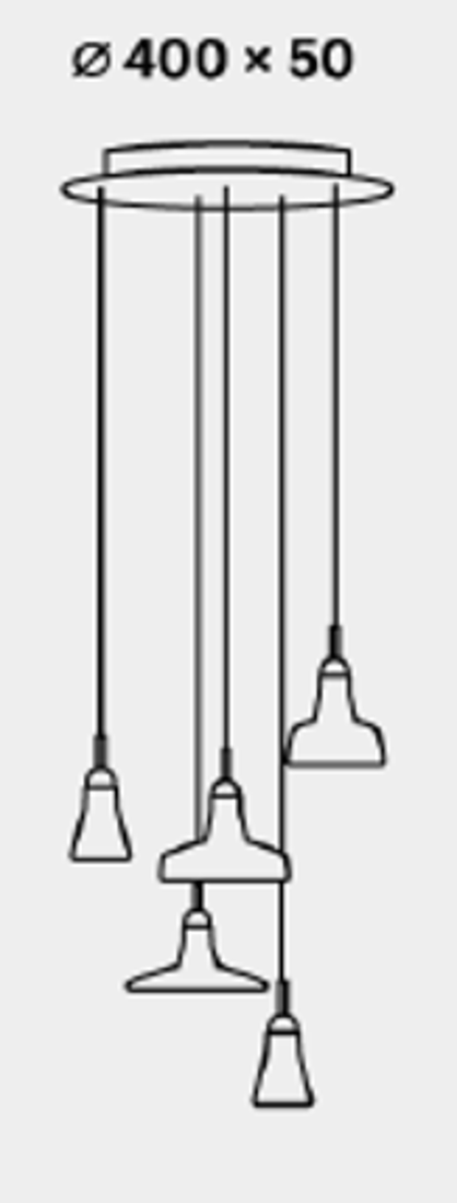Slika od SHADOWS RING PLAFONSKA LAMPA FI40cm X h 200 cm