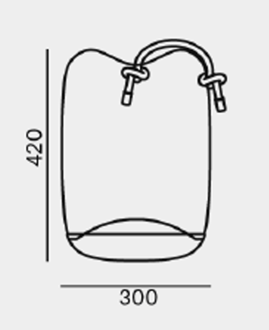 Slika od KNOT CILINDRO STONA LAMPA 30X42 cm