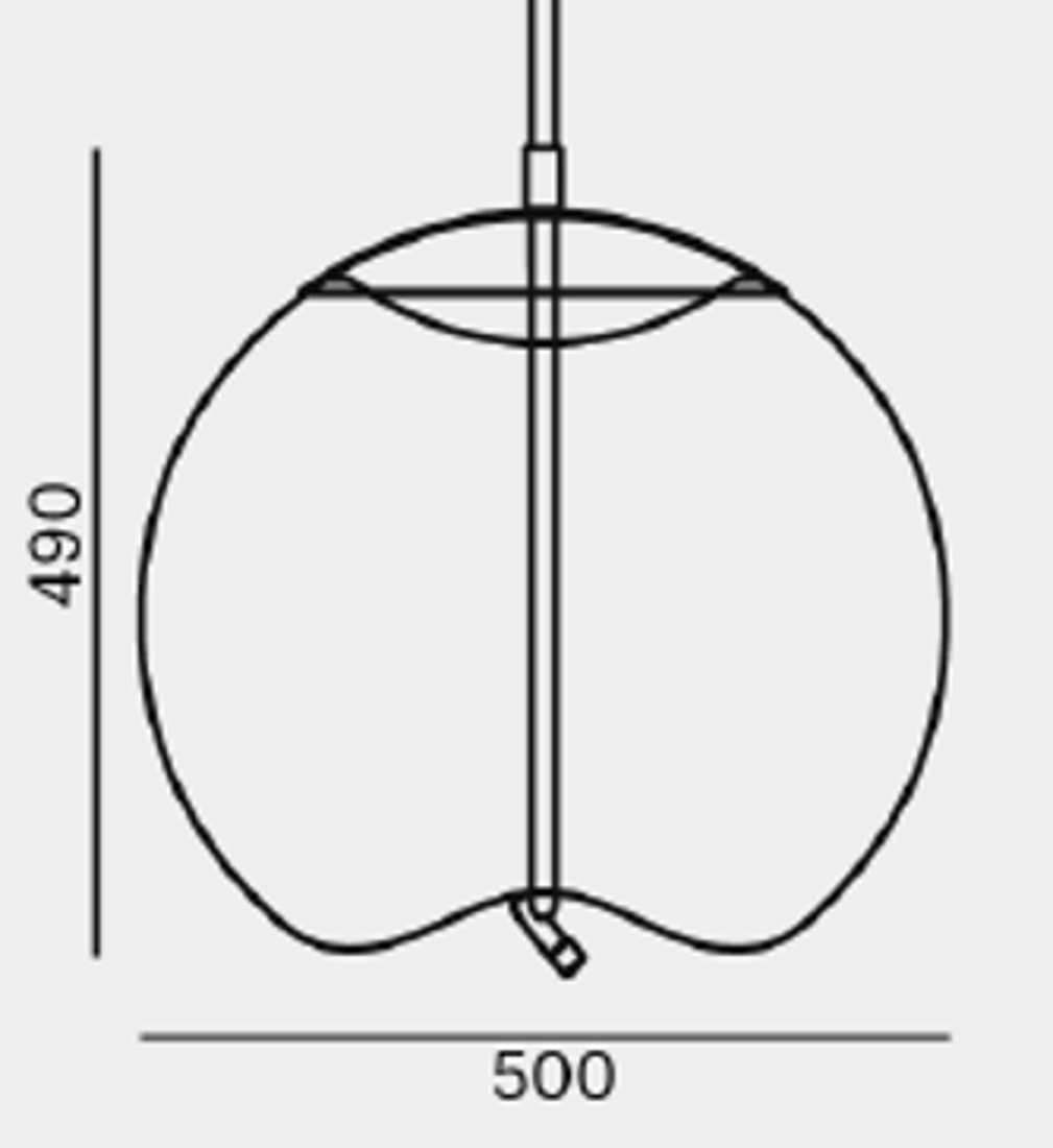 Slika od KNOT SFERA PLAFONSKA LAMPA 50X49 cm