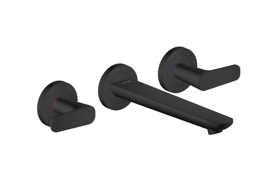 Slika od AXOR Citterio C 3-hole basin mixer for concealed installation wall-mounted with spout 195 mm