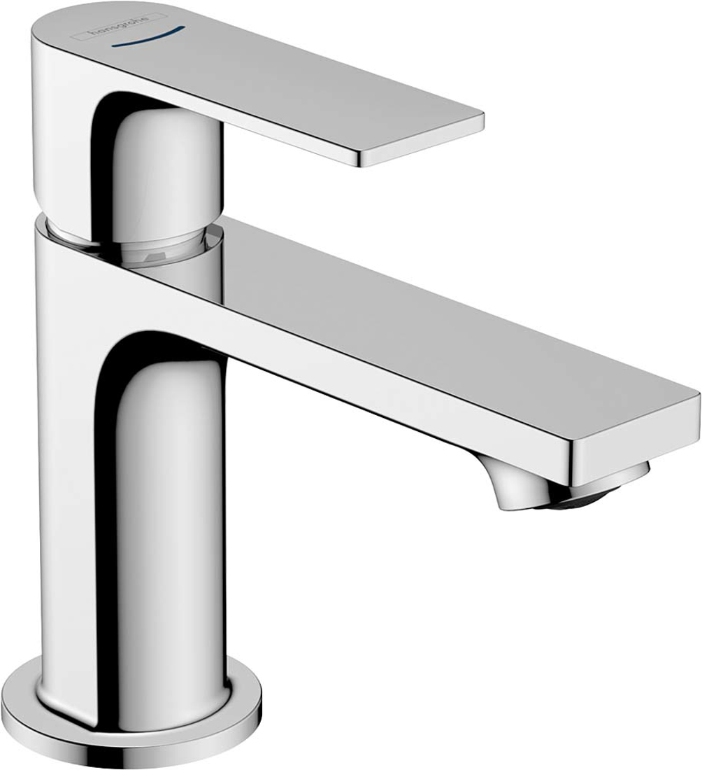 Slika od  Rebris E Pillar tap 80 with lever handle for cold water or pre-adjusted water without waste set