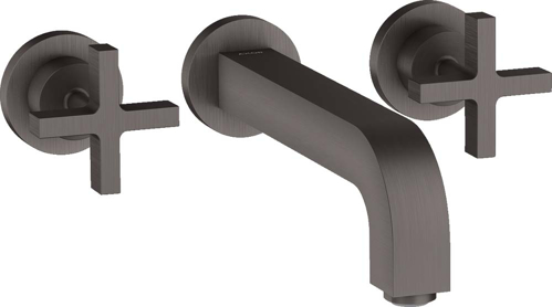 Slika od AXOR Citterio 3-hole basin mixer for concealed installation wall-mounted with spout 222 mm, cross handles and escutcheons