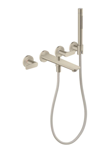 Slika od AXOR Citterio C 3-hole bath mixer for concealed installation wall-mounted with hand shower