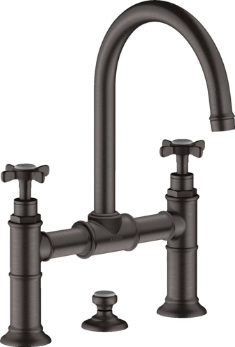 Slika od AXOR Montreux 2-handle basin mixer 220 with cross handles and pop-up waste set