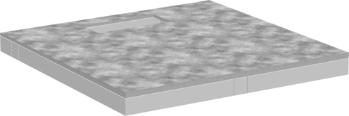 Slika od  RainDrain Board Tileable shower element 1000/1000 with installation set