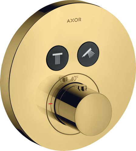 Slika od AXOR ShowerSolutions Thermostat for concealed installation round for 2 functions