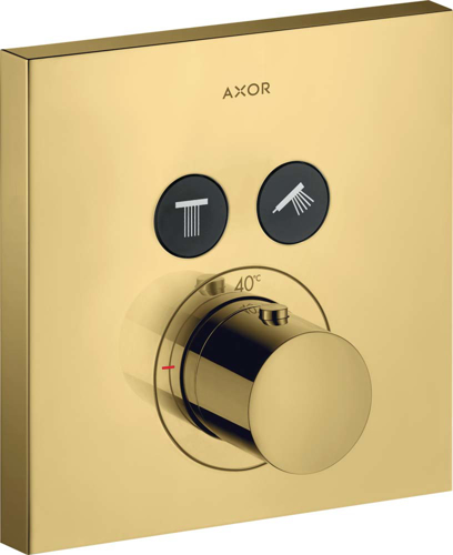 Slika od AXOR ShowerSolutions Thermostat for concealed installation square for 2 functions