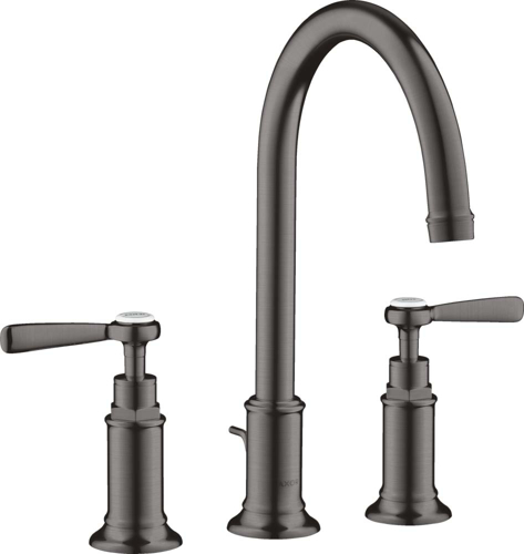 Slika od AXOR Montreux 3-hole basin mixer 180 with lever handles and pop-up waste set