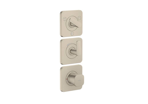 Slika od AXOR Citterio C Thermostatic module 380/120 for concealed installation with escutcheons for 3 functions
