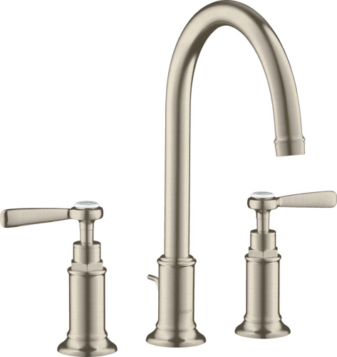 Slika od AXOR Montreux 3-hole basin mixer 180 with lever handles and pop-up waste set