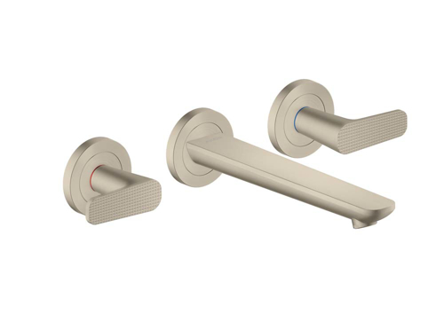 Slika od AXOR Citterio C 3-hole basin mixer for concealed installation wall-mounted with spout 195 mm - cubic cut