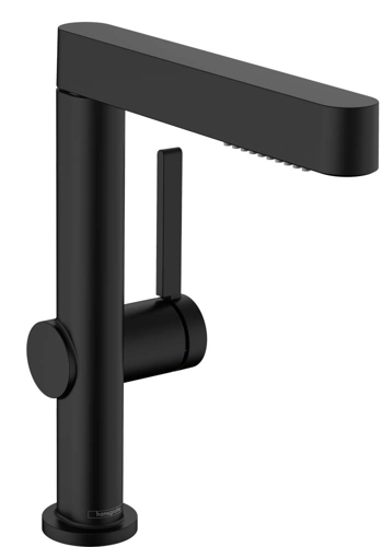 Slika od  Finoris Single lever basin mixer 230 with pull-out spray, 2jet and push-open waste set