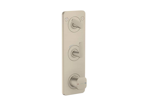 Slika od AXOR Citterio C Thermostatic module 380/120 for concealed installation with plate for 2 functions - cubic cut