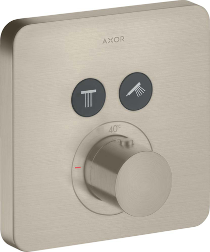 Slika od AXOR ShowerSolutions Thermostat for concealed installation softsquare for 2 functions