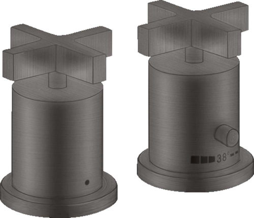 Slika od AXOR Citterio 2-hole rim mounted thermostatic bath mixer with cross handles