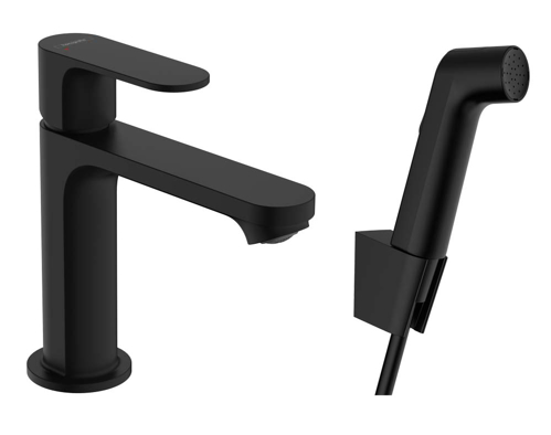 Slika od  Rebris S Single lever basin mixer 110 with bidette hand shower and shower hose 160 cm without waste set