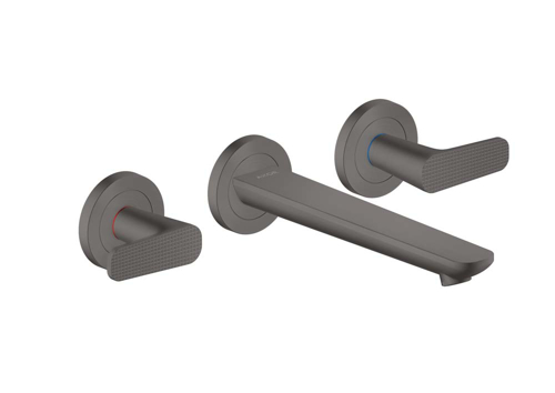 Slika od AXOR Citterio C 3-hole basin mixer for concealed installation wall-mounted with spout 195 mm - cubic cut