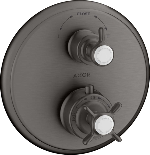 Slika od AXOR Montreux Thermostat for concealed installation with cross handle and shut-off/ diverter valve