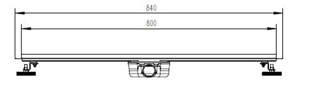 Slika od TUŠ KANALICA 800 MM MT02 HROM
