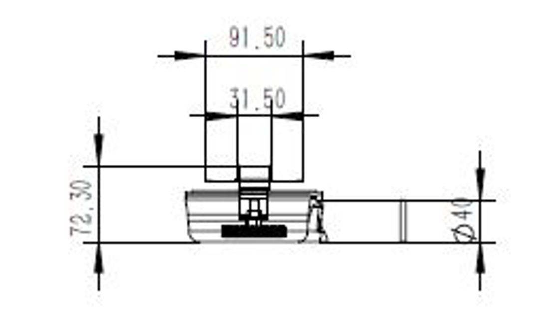 Slika od TUŠ KANALICA 800 MM MT02 HROM