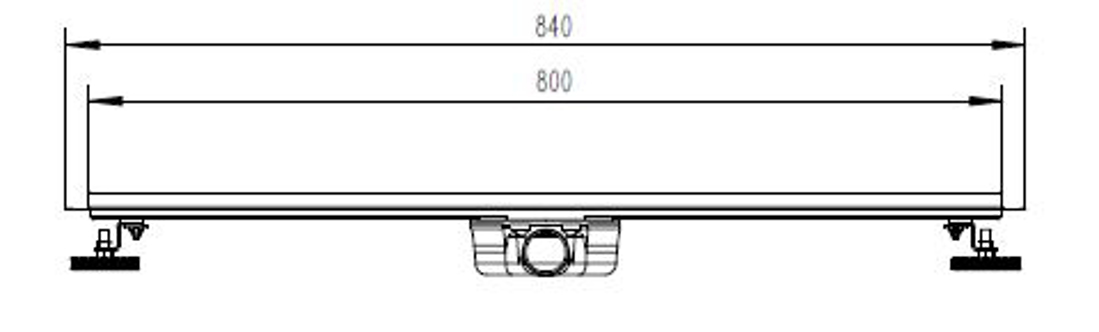 Slika od TUŠ KANALICA 800 MM MT03 GUN METAL