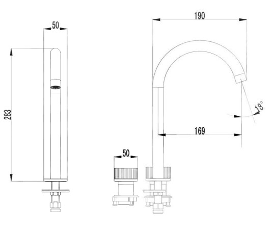 Slika od LIGHT LUXURY BATERIJA ZA UMIVAONIK