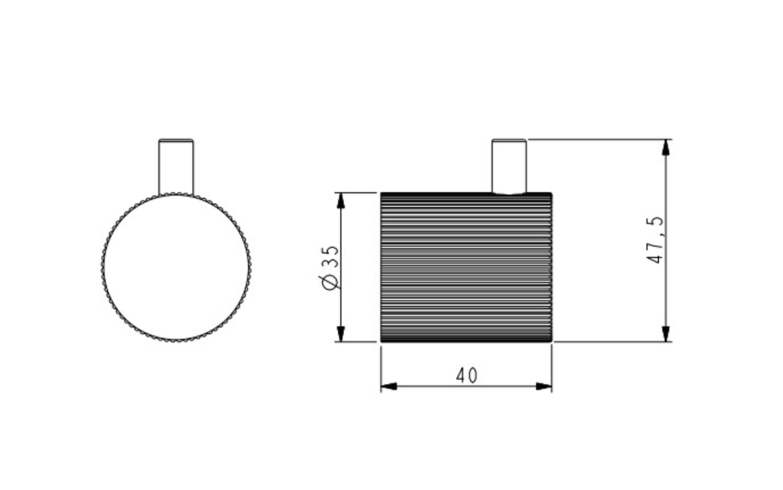 Slika od ARIS KUKA ZA PEŠKIR BRUSHED ROSE GOLD