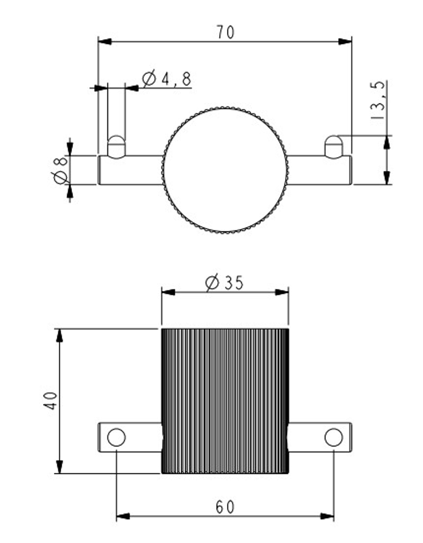 Slika od ARIS DUPLA KUKA ZA PEŠKIR BRUSHED ROSE GOLD