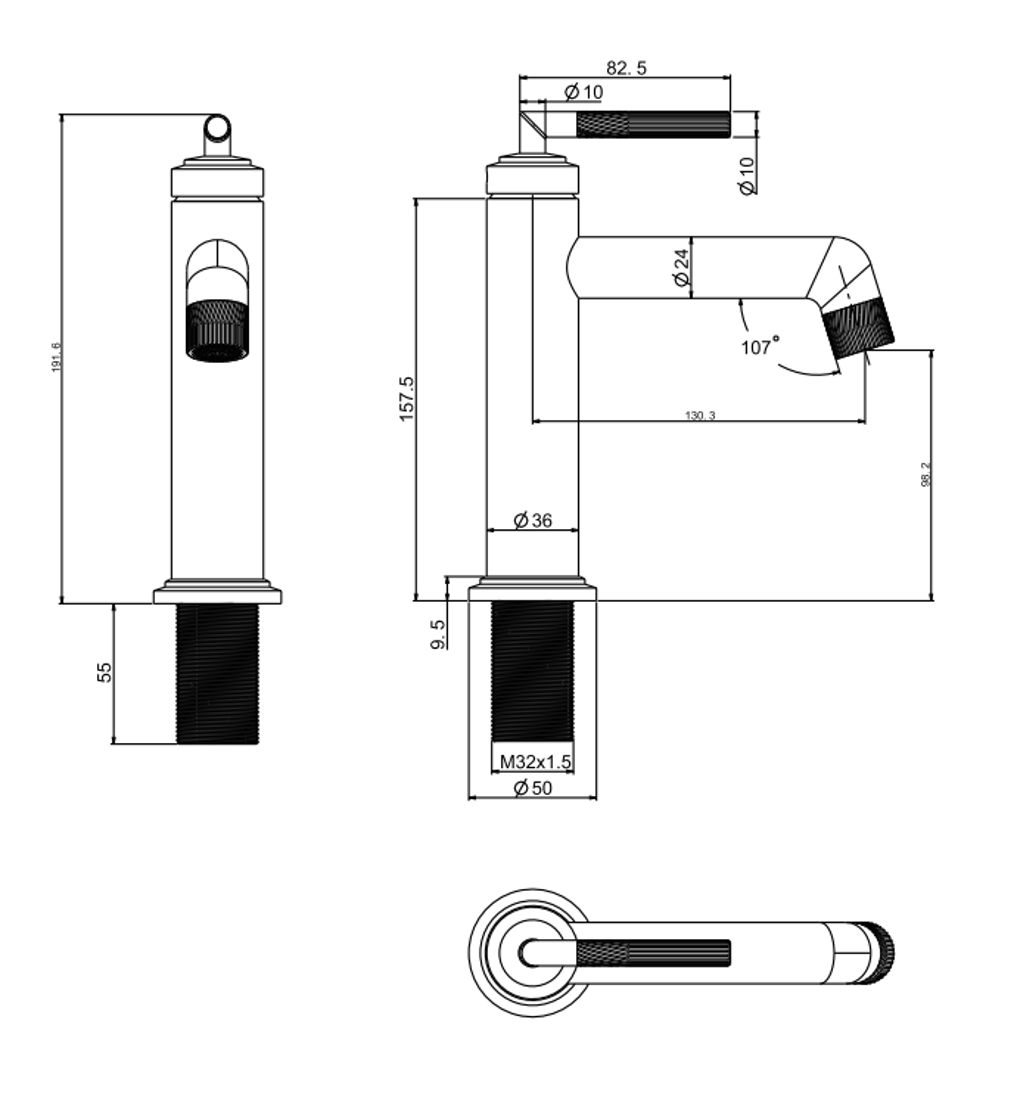 Slika od BLISS SLAVINA ZA LAVABO BRUSHED ROSE GOLD