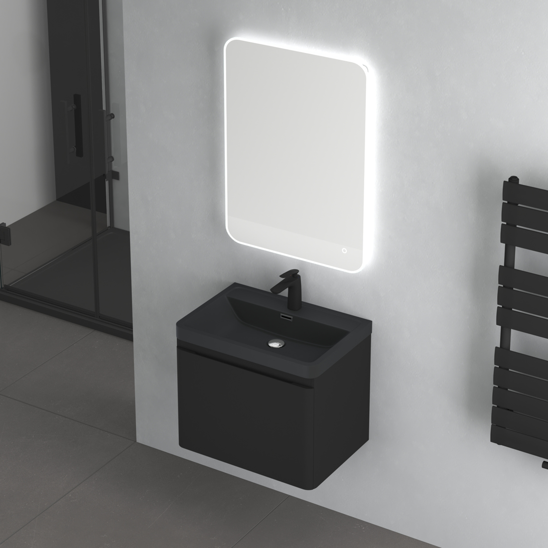 Slika od ANCONA KABINET BLACK 600X420