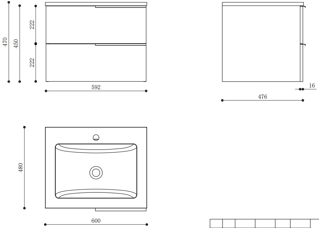 Slika od MAURIS KABINET 600x480x450 mm