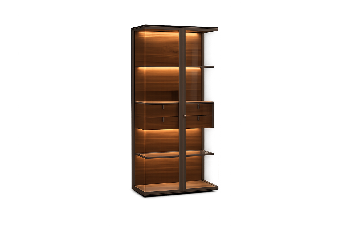 Slika od ANTE VITRINA WALNUT W807 *D410 *H1603