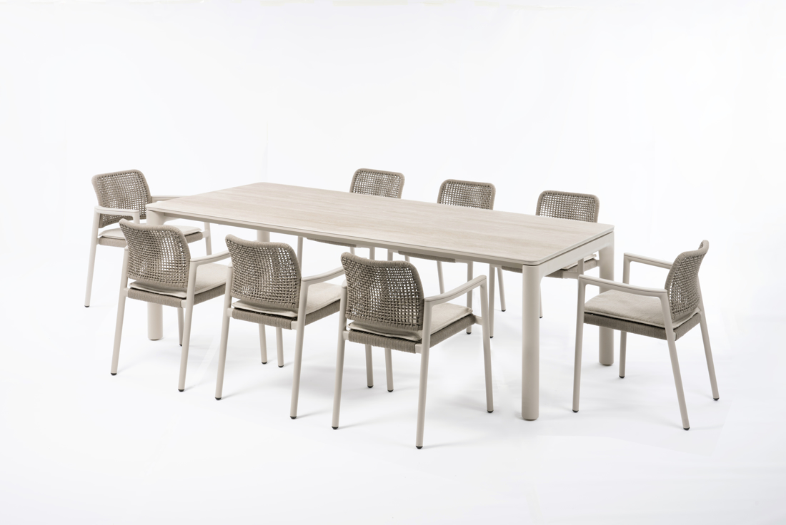 Slika od TOLO STO 240X98,5 MOCHA CERAMIC TOP SAND B