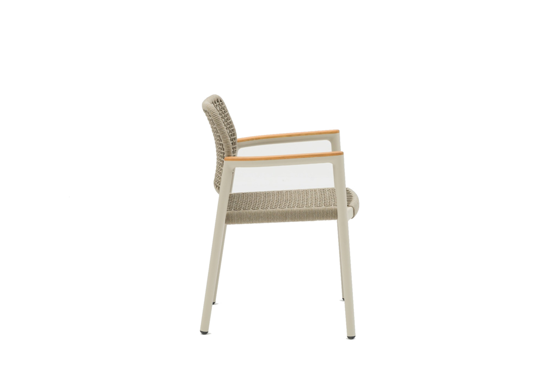 Slika od TOLO STOLICA SA TEAK RUKON. 59X56 RO6 MOCHA