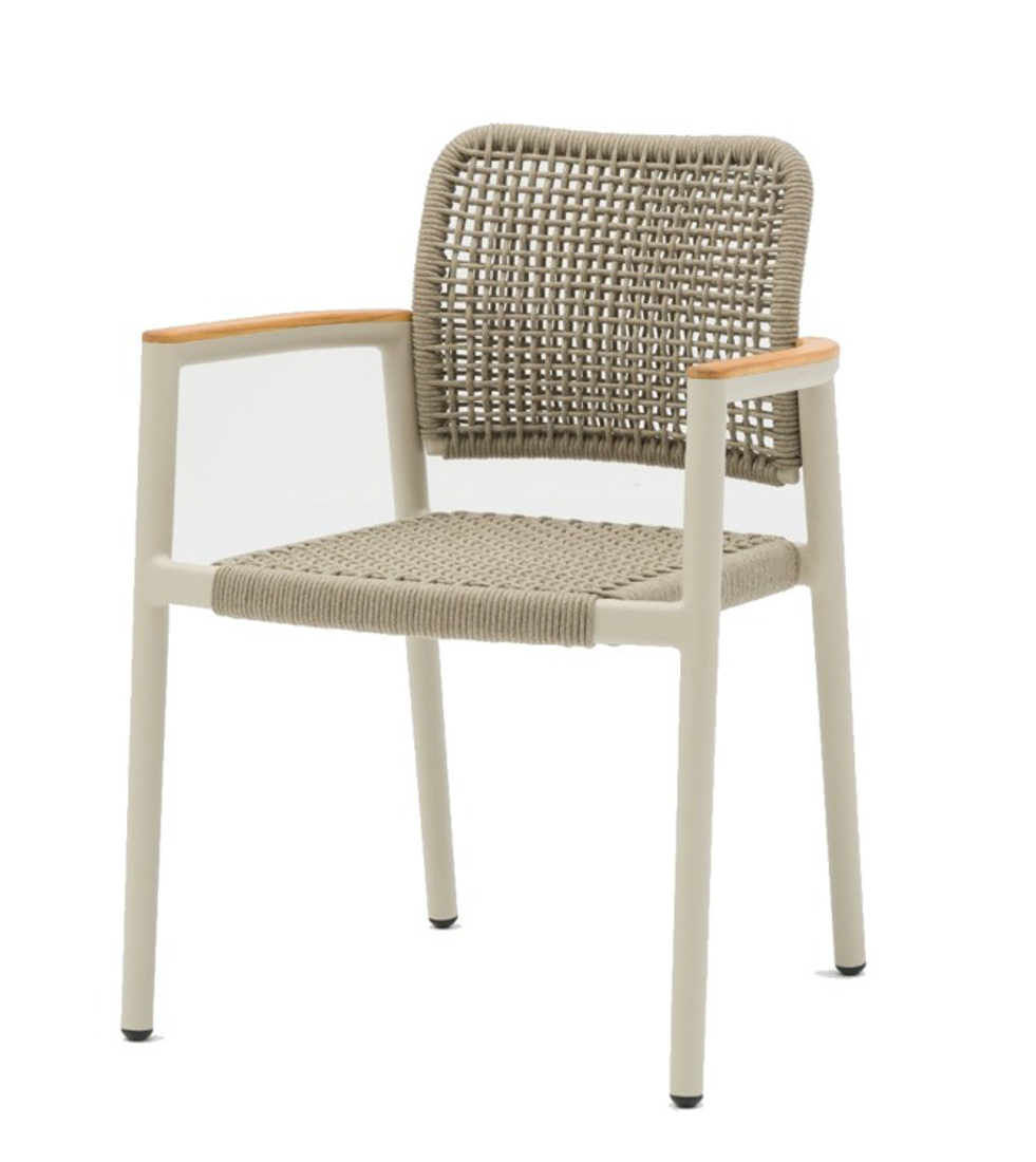 Slika od TOLO STOLICA SA TEAK RUKON. 59X56 RO6 MOCHA