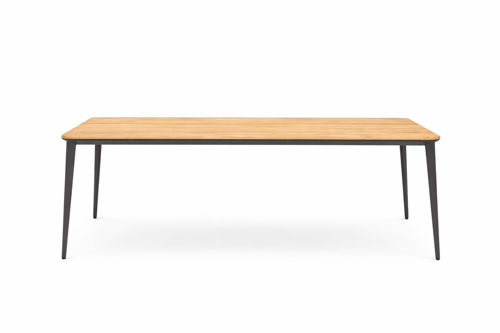 Slika od TIMO STO 2,4 m TEAK TOP, CHARCOAL LEGS