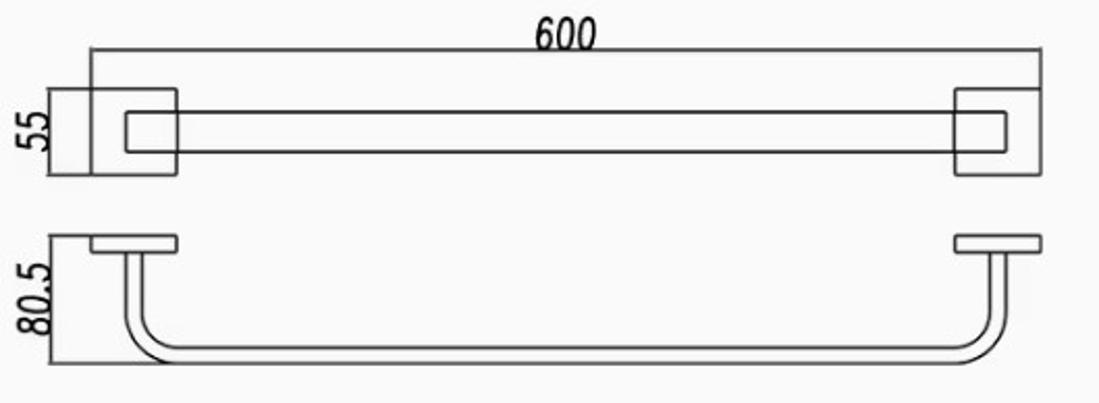 Slika od NORK DRŽAČ ZA PEŠKIR 60CM