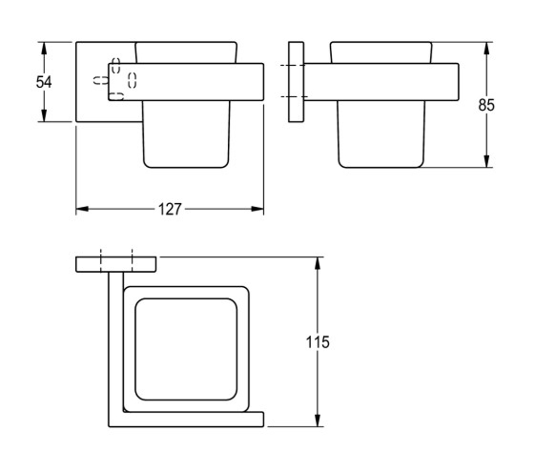 Slika od CUBUS DRŽAČ ZA ČETKICE ZA ZUBE