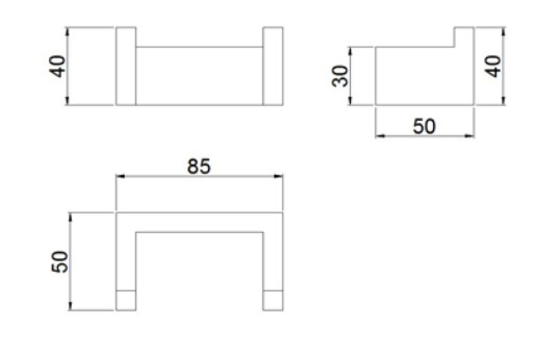 Slika od ATLANTIS KUKA ZA PEŠKIR DUPLA