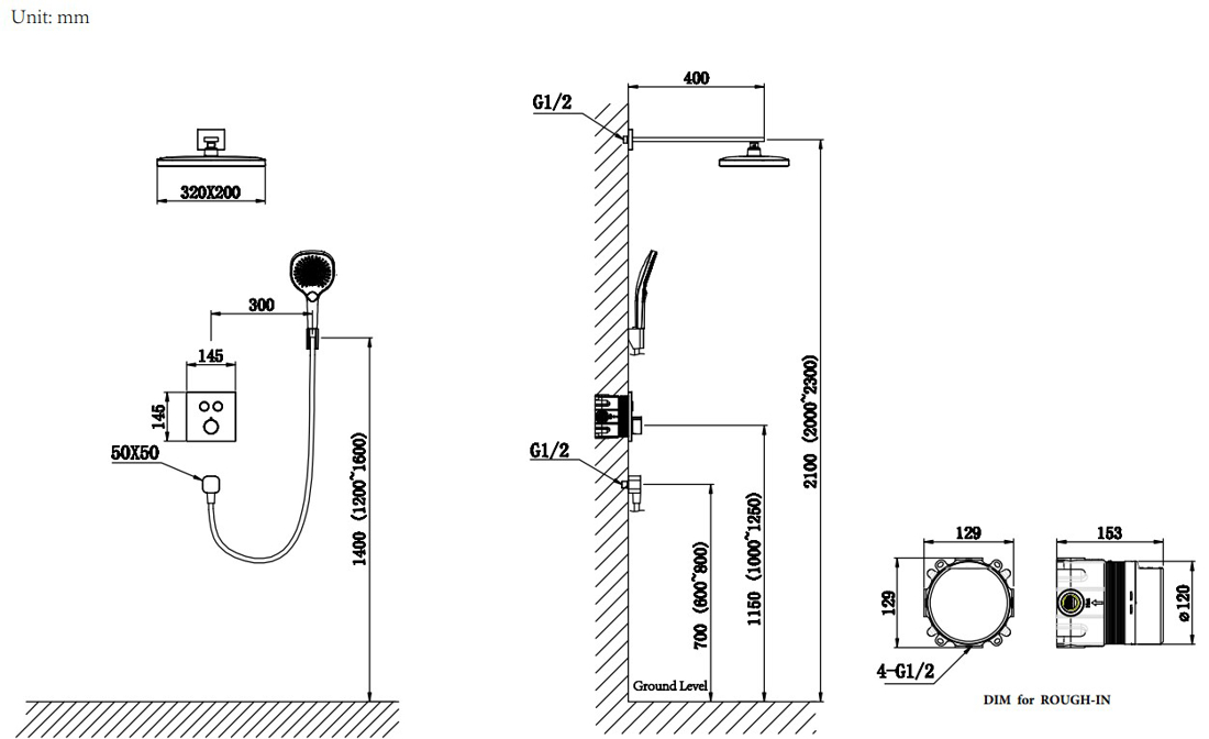 Slika od DIY TUŠ SET BELI