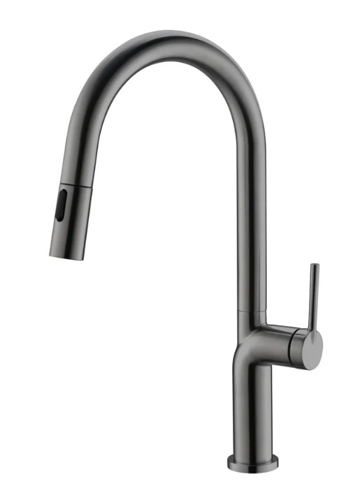 Slika od TORA KUHINJSKA SLAVINA SA TUSEM GUN GREY