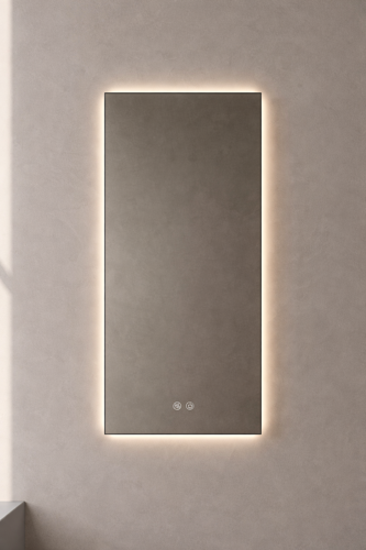 Slika od LED OGLEDALO SA RAMOM 50X100 CM